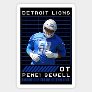 PENEI SEWELL - OT - DETROIT LIONS Magnet